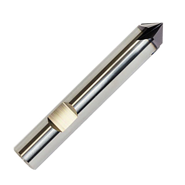 Image of ZCC-CT 60 degree solid carbide deburring cutter.
