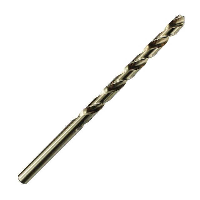 Image of HSS Co8 8% cobalt long series straight shank drill.