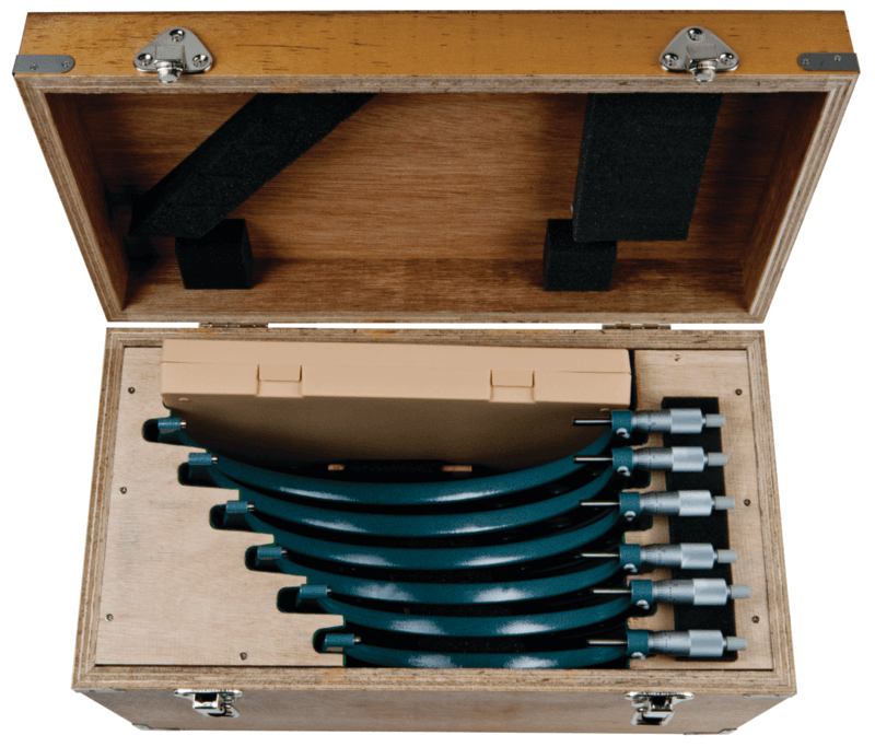 Image of outside micrometer economy design set 6-12", (6 pcs.),0,001" .