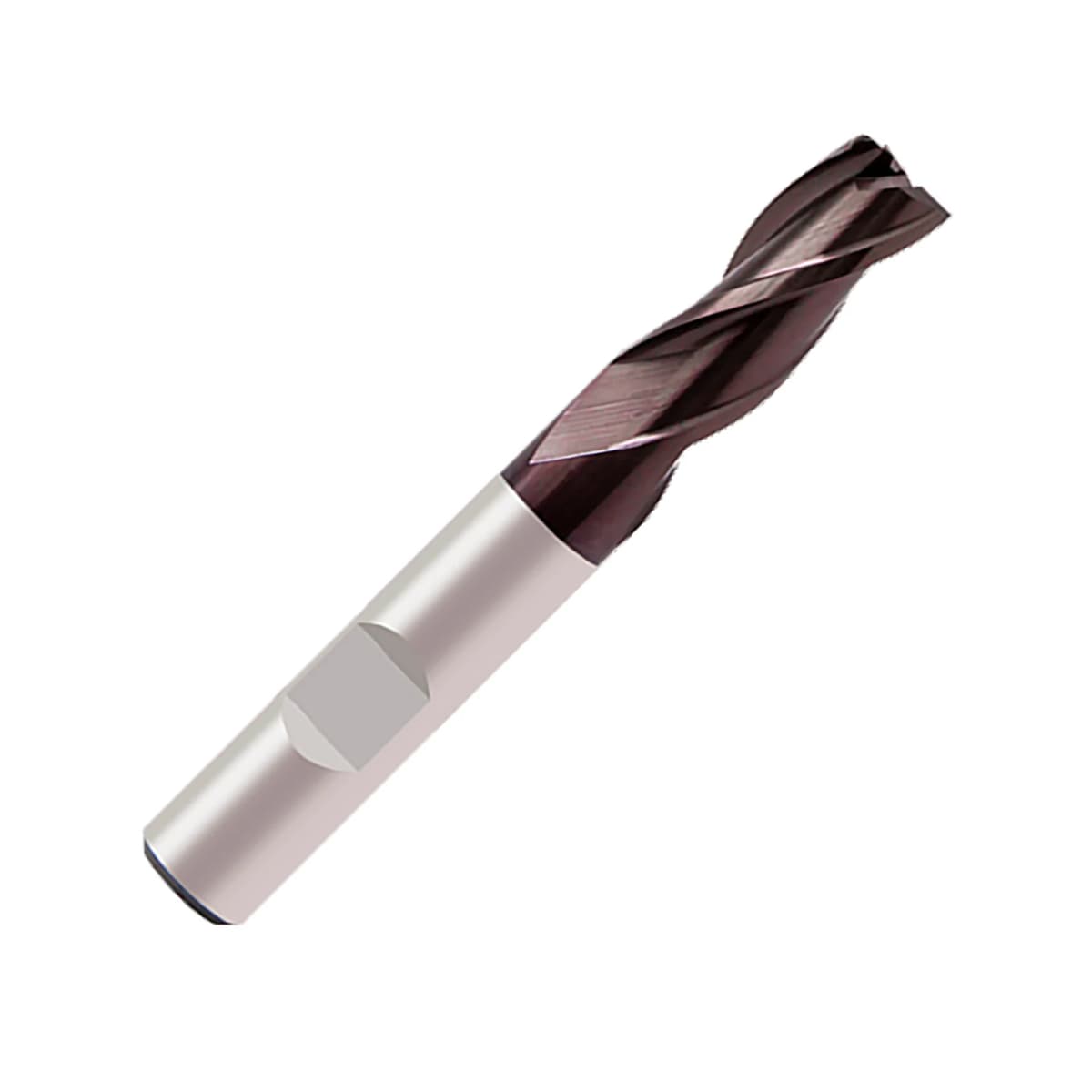 Powder Metal 3 Flute Standard Length End Mill Weldon Shank (Europa)
