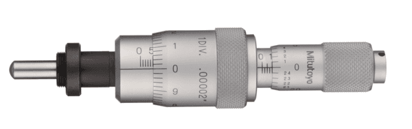 Image of micrometer head, differential screw 0-0,02" .