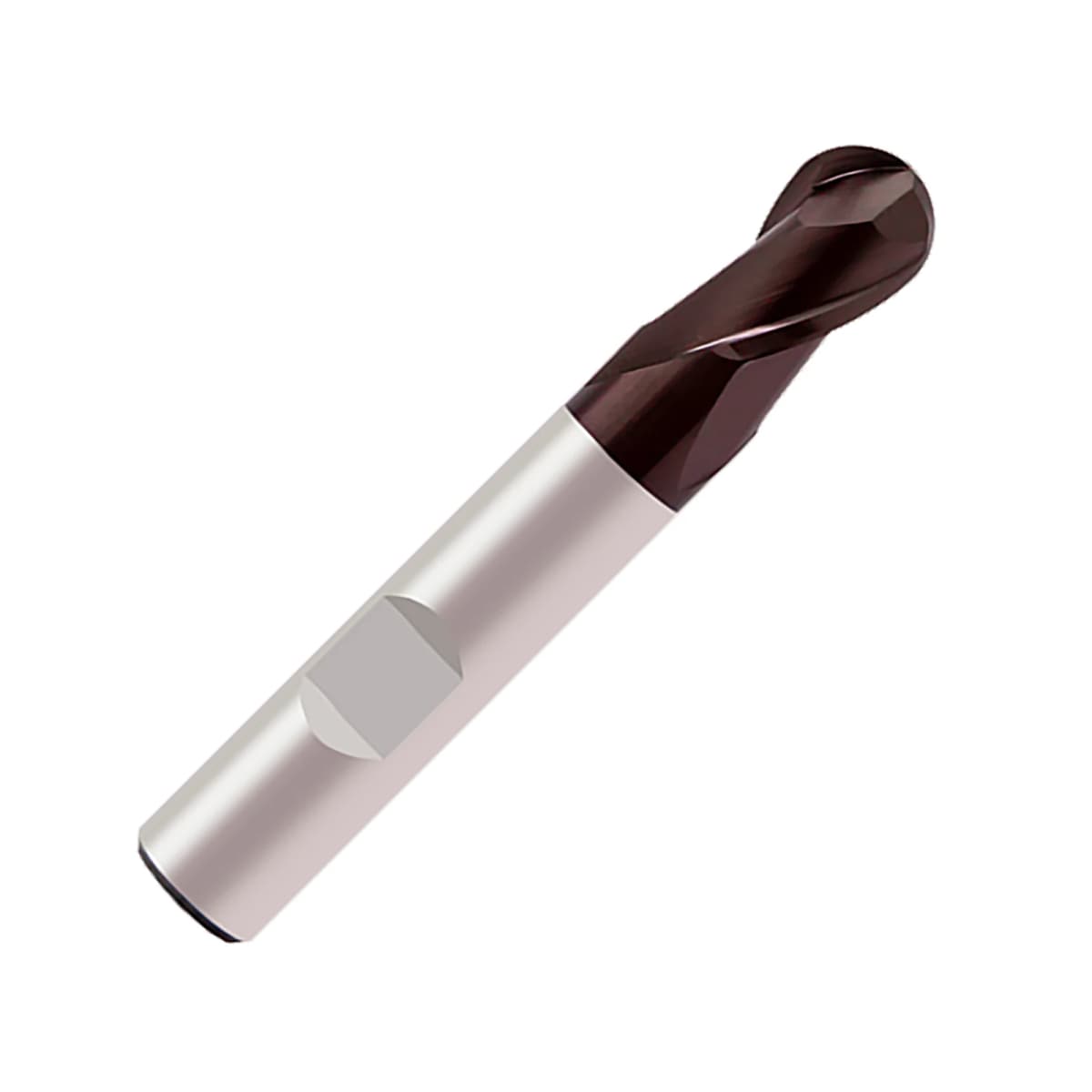 Powder Metal 2 Flute Short Length Ball Nosed Slot Drill Weldon Shank (Europa)