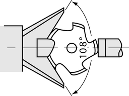 Technical Image of 5 flute v-anvil micrometer 5-25mm .