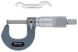 Image of tube micrometer pin anvil flat spindle, 0-25mm .