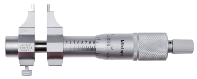 Image of caliper jaw inside micrometer 0,44563,2" .