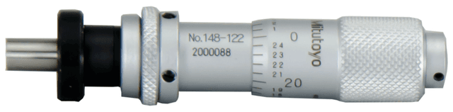 Image of micrometer head, small standard type 0-0,5", spindle lock, clamp nut .