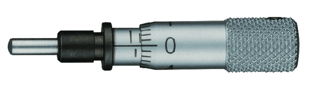 Image of micrometer head ultra-small 0-5mm, spherical spindle .