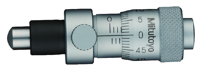 Image of micrometer head locking screw type 0-6,5mm, spherical spindle .