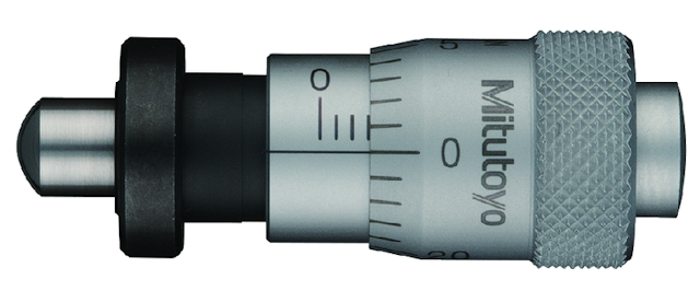 Image of microm. head, spindle feed 0,25mm/rev. 0-6,5mm, clamp nut, spherical spindle .
