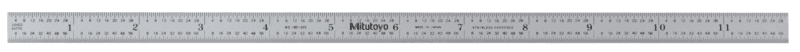 Image of steel rule, fully-flexible rule 300mm/12", metric/inch .