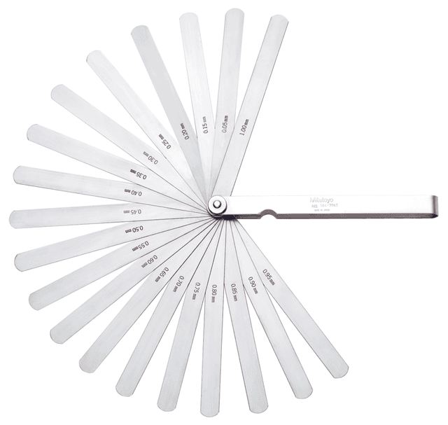 Image of feeler gauge 20 leaves 0,05-1mm .