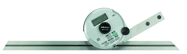 Image of digital universal protractor blade length: 300mm, inch/metric .