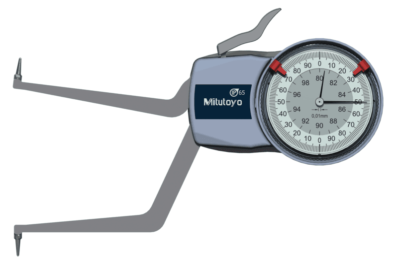 Image of internal dial caliper gauge 80-100mm,0,01mm .