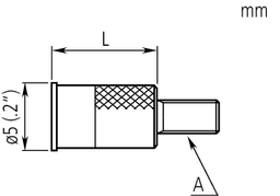 Technical Image of contact element flat, 4-48unf d=0,2", steel, inch .