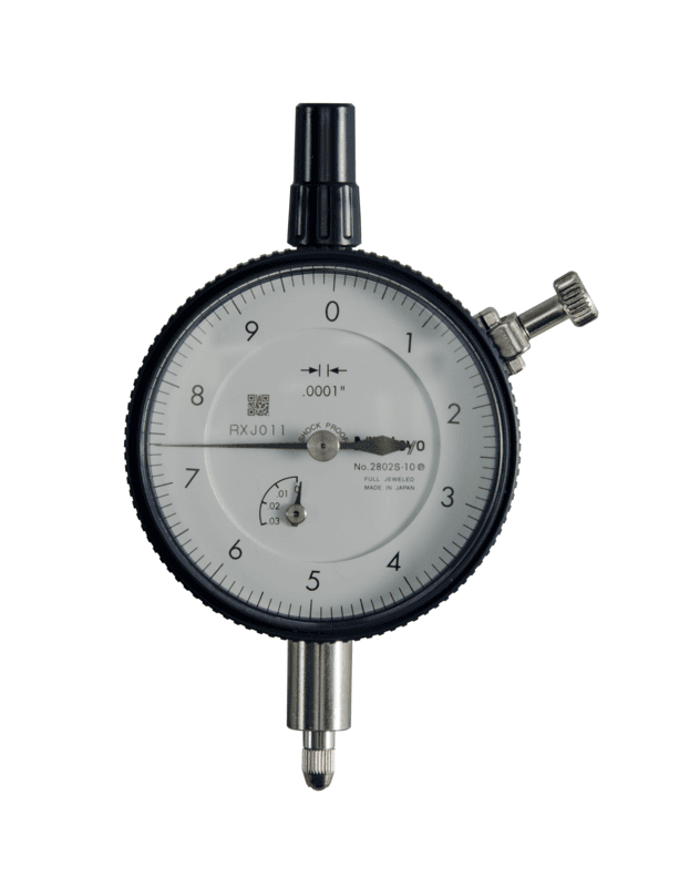 Image of dial indicator, lug back, agd/ansi 0,025",0,0001", jew. bearing, shockpr. .