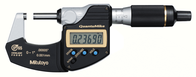 Image of digital micrometer quantumike ip65 inch/metric, 0-1", w/o output .