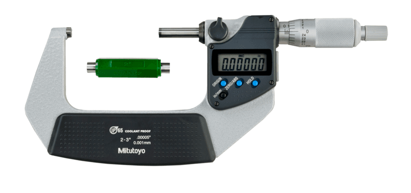Image of digital micrometer ip65, inch/metric 2-3", with output .