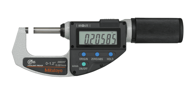 Image of digital absolute micrometer quickmike inch/metric, 0-1,2" .