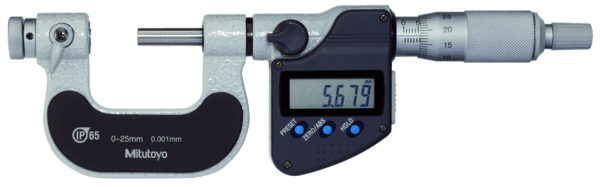Image of digital screw thread micrometer ip65 0-25mm .