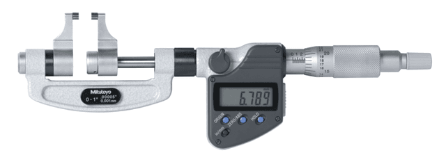 Image of digital caliper jaw micrometer inch/metric, 1-2" .