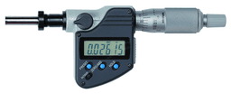 Image of digital micrometer head 0-1", flat spi., cla. nut,0,375" stem .