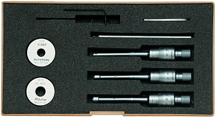 Image of 3-point internal micrometer holtest set 6-12mm (3 pcs.) .