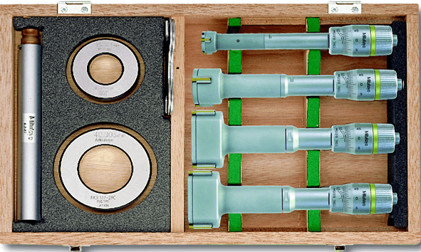 Image of 3-point internal micrometer holtest set 20-50mm (4 pcs.) .