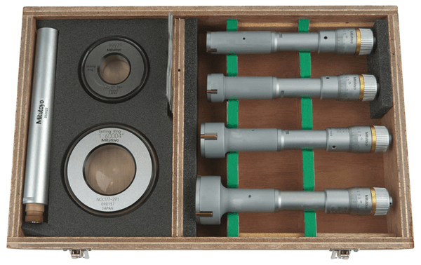 Image of 3-point internal micrometer holtest set 0,8-2" (4 pcs.) .