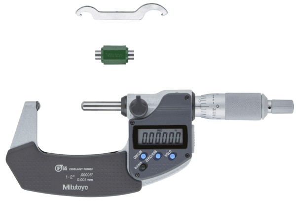 Image of digital tube microm. sph. anvil/spindle inch/metric, 1-2", ip65 .