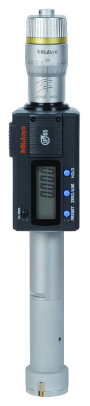 Image of digital 3-point internal micrometer 44562,2", ip65, tin, inch/metric .