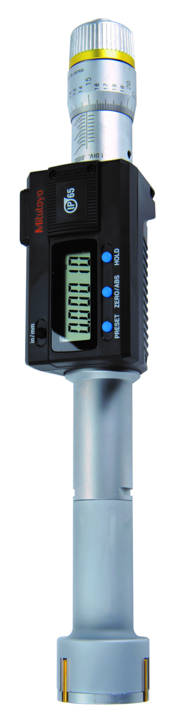 Image of digital 3-point internal micrometer 1,6-2", ip65, tin, inch/metric .