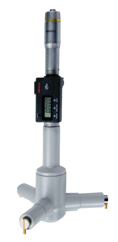 Image of digital 3-point internal micrometer 7-8", ip65, tin, inch/metric .