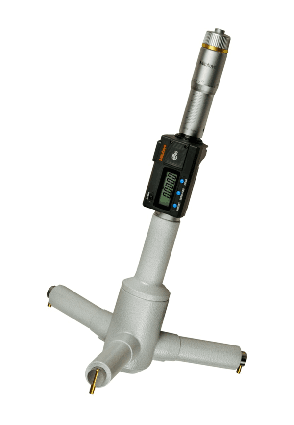 Image of digital 3-point internal micrometer 9-10", ip65, tin, inch/metric .