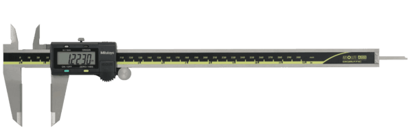 Image of digital abs aos caliper, od carb. jaws inch/metric, 0-12", thumb r., data outp .