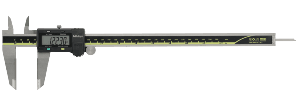 Image of digital abs aos caliper, id/od carb. ja. inch/metric, 0-12", thumb r., data outp .