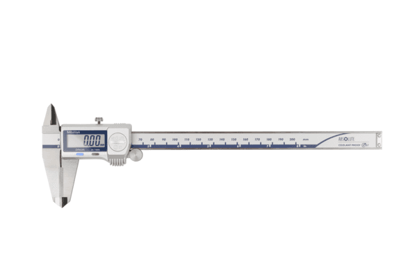 Image of digital abs caliper coolantproof ip67 in/met, 0-8", thumb ro., od carb. jaws .