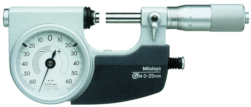 Image of indicating micrometer with button left 3-4" .