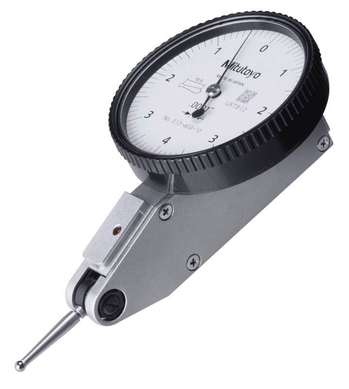 Image of dial test indicator, horizontal type 0,008",0,0001", 4/9,52mm stem, bracket .
