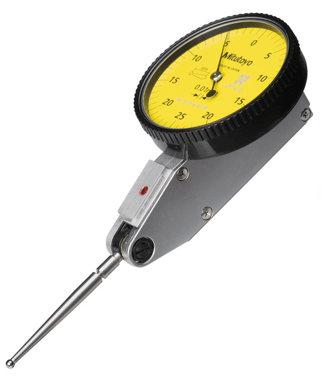 Image of dial test indicator, horizontal type 0,5mm,0,01mm, 4/8mm stem, with bracket .