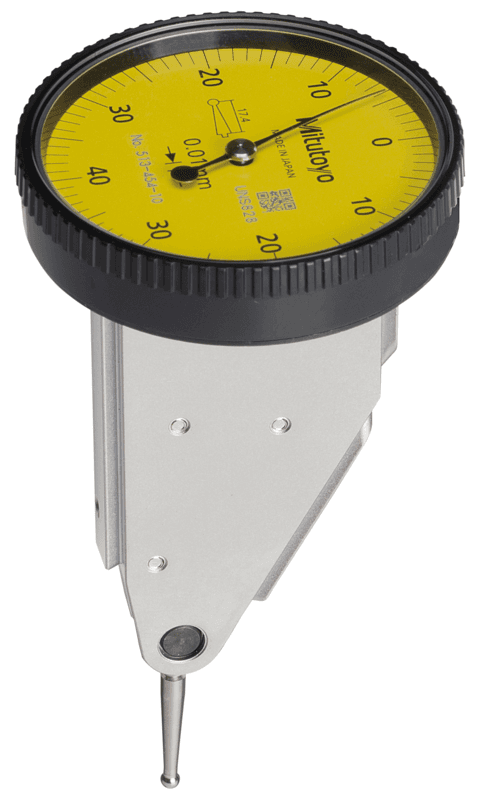 Image of dial test indicator, vertical type 0,8mm,0,01mm, 4/8mm stem, with bracket .