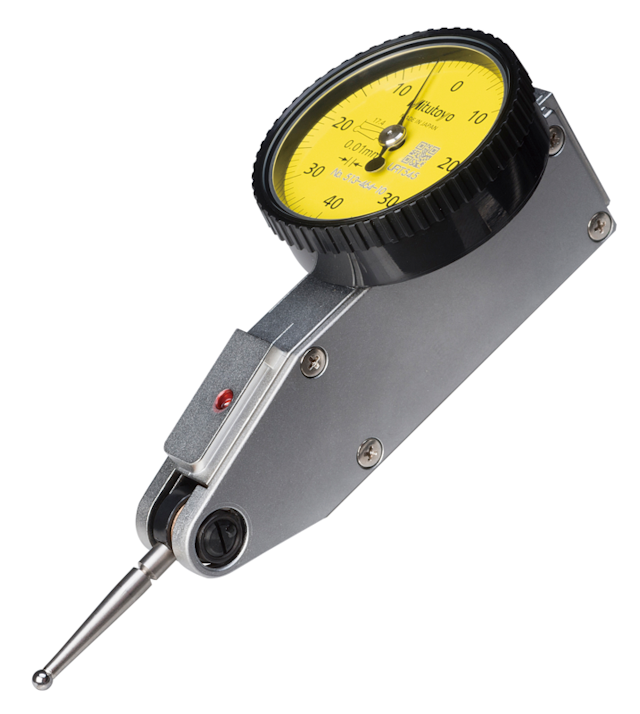 Image of dial test indicator, horizontal, compact 0,8mm,0,01mm, 8mm stem .
