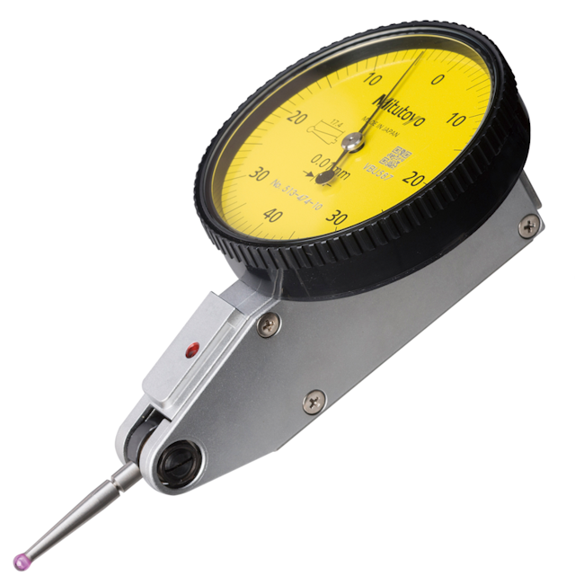Image of dial test indicator, horiz., ruby sty. 0,8mm,0,01mm, 8mm stem .