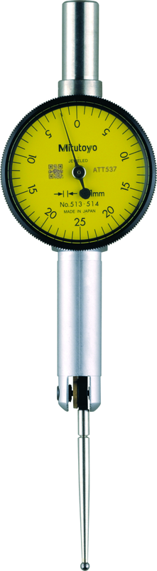 Image of dial test indicator, horiz. pocket type 0,5mm,0,01mm, with bracket .