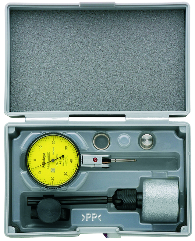 Image of dial test indicator, horizontal type 0,8mm,0,01mm, with magnetic stand .