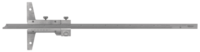 Image of vernier depth gauge 0-12", with fine adjustment .