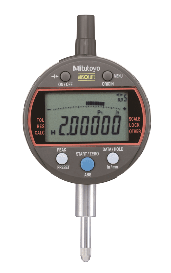 Image of digital indicator calculation, ansi/agd inch/metric,0,5",0,00005", flat back .