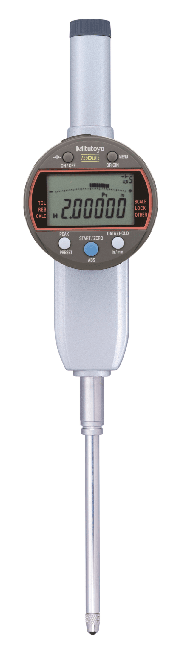 Image of digital indicator calculation id-c inch/metric, 2",0,00005", flat back .