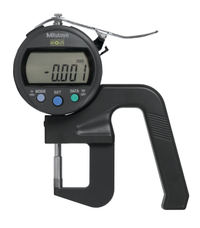 Image of abs digital thickness gauge inch/metric, 0-0,47",0,00005"/0,001mm .