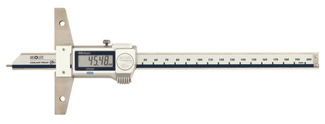 Image of digital abs depth gauge ip67, pin type inch/metric, 0-8"/0-200mm .
