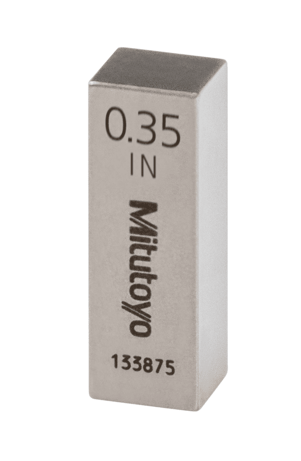 Image of gauge block, inch, inspection cert. bs, grade 1, steel,0,75" .